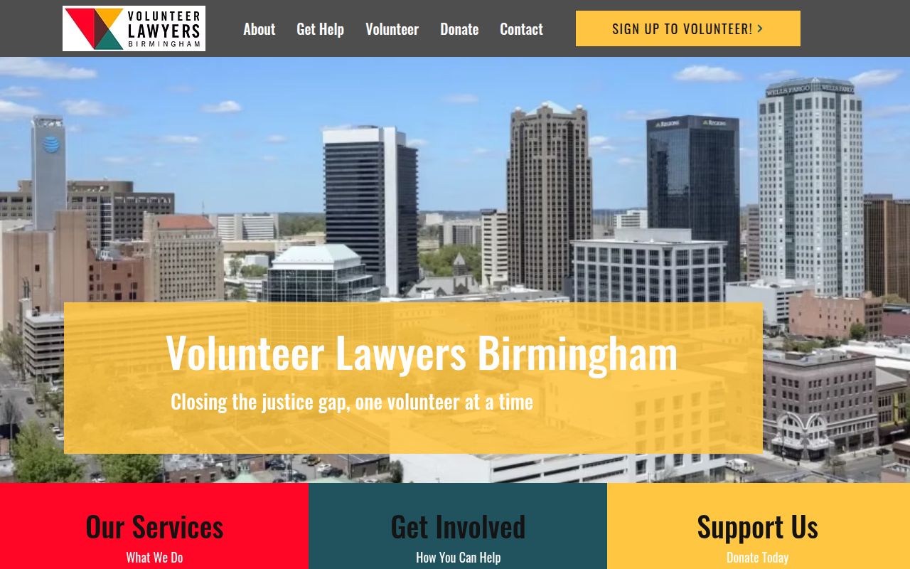 Volunteer Lawyers Birmingham providing free legal assistance to Jefferson County residents